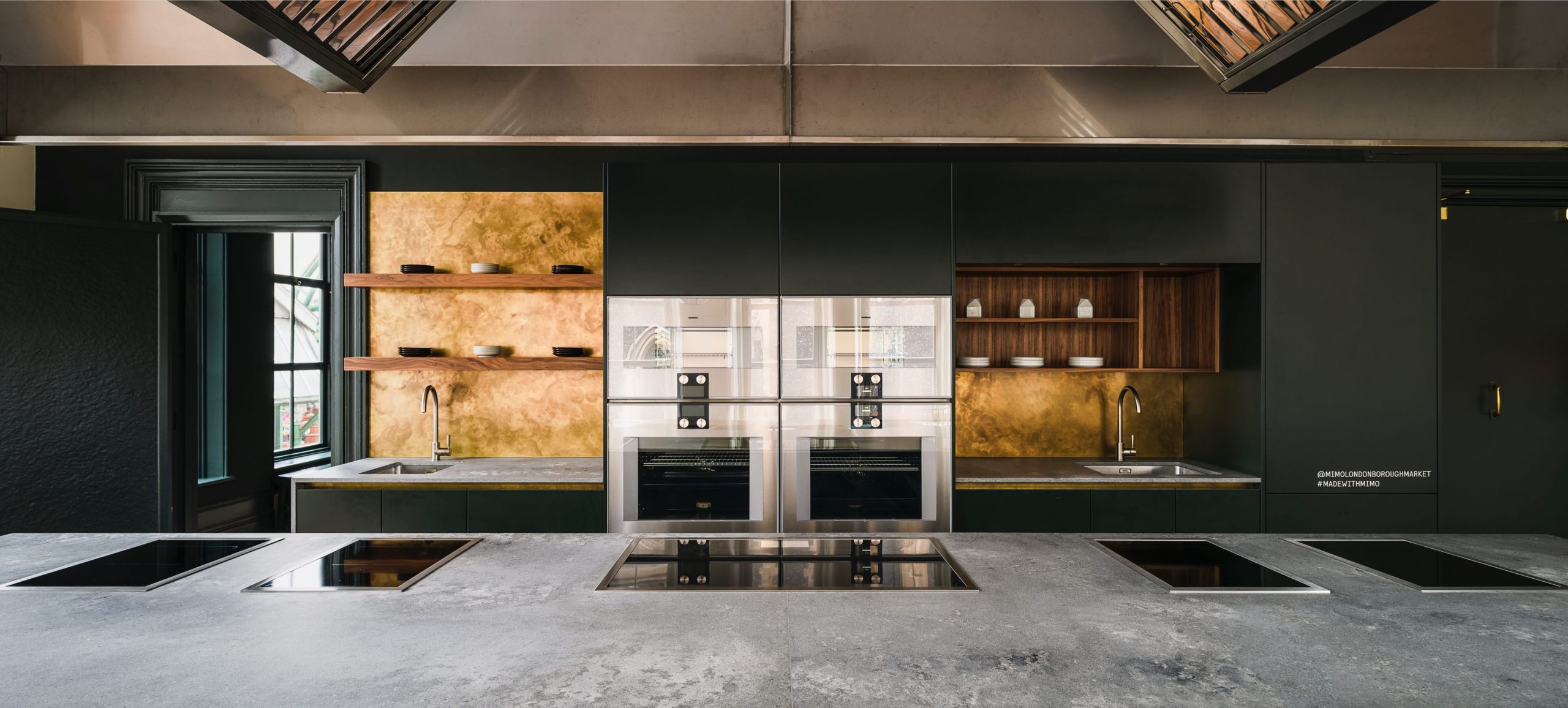 Gaggenau ovens and cooktops in kitchen