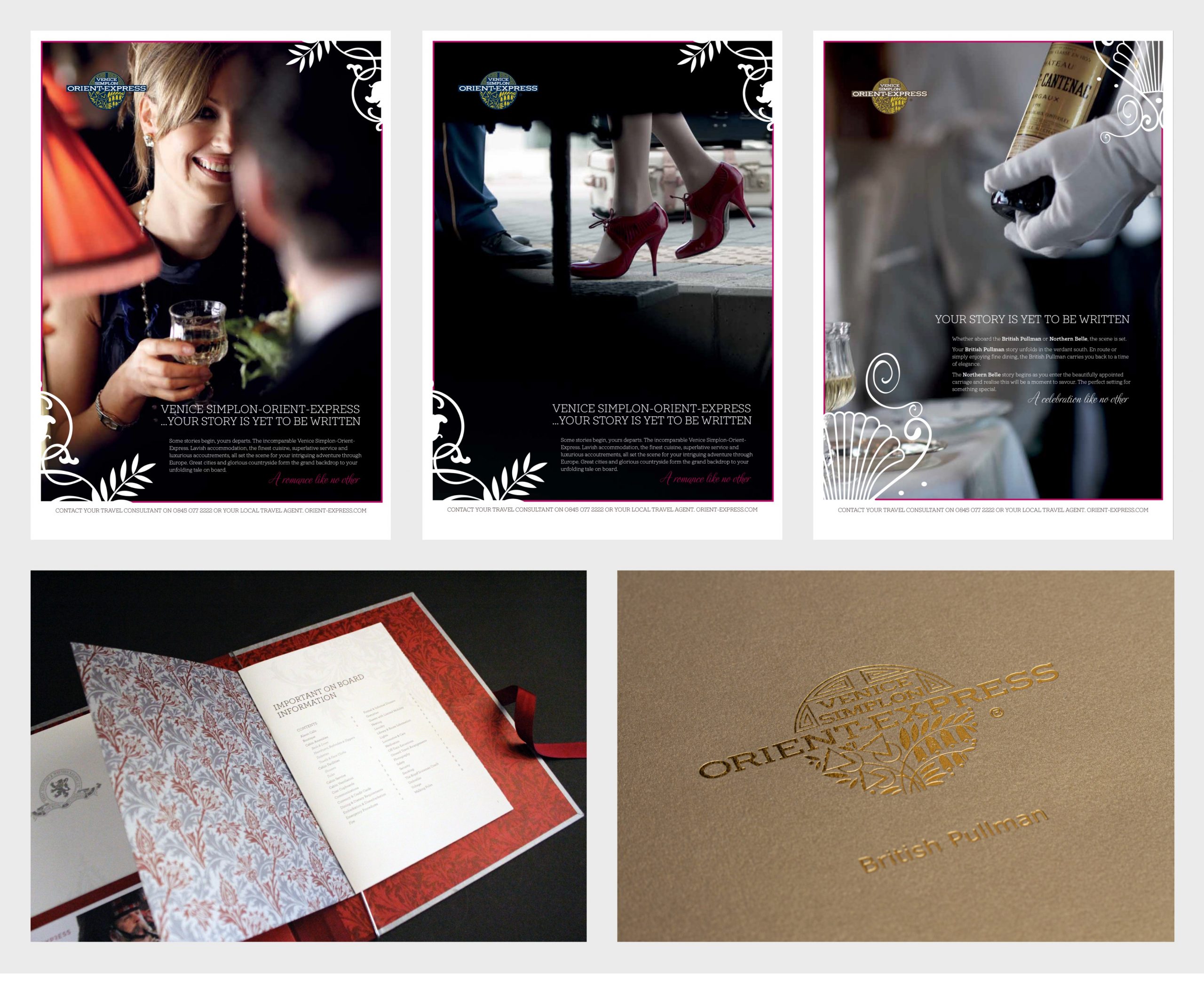 Orient-Express, advertising and onboard collateral