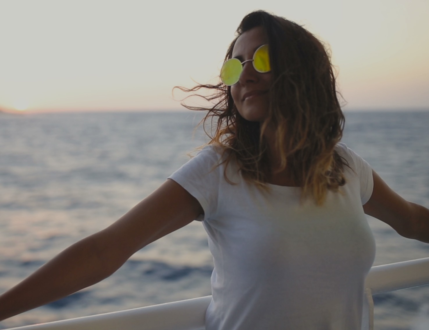 Woman next to the sea, Stena Line