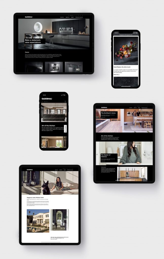 Gaggenau site Lime Creative The boutique digital agency